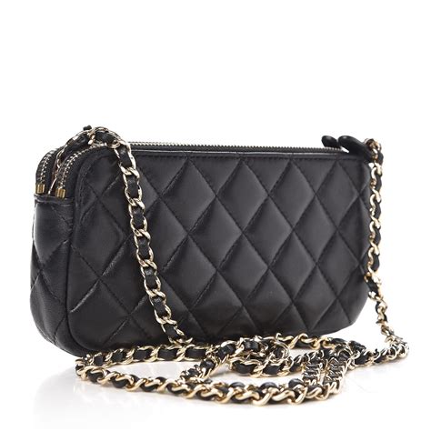 chanel quilted small clutch with chain
